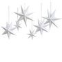 Hanging Decoration Seven Point Paper Stars White, thumbnail 2 of 2