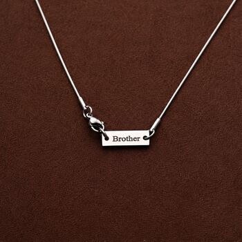 Customisable Silver Snake Chain Necklace, 3 of 9