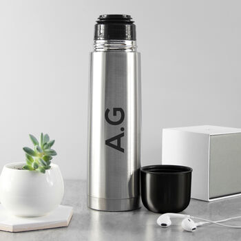 Personalised Stainless Steel Vacuum Flask, 3 of 12