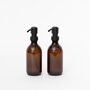 Refillable Amber Glass Soap Dispenser 300ml, thumbnail 3 of 5