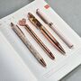 Rose Gold Metal Four Piece Pen Gift Set, thumbnail 5 of 7