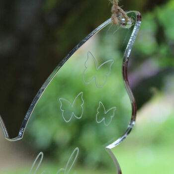 Personalised Butterfly Mirror Remembrance Keepsake, 3 of 5