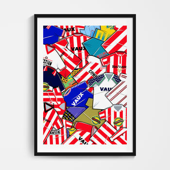 Sunderland Football Shirt Mash Up Print, 2 of 3