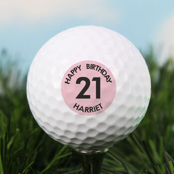 Personalised Big Birthday Golf Ball, 3 of 4