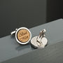 Personalised Wooden Wedding Party Cufflinks, thumbnail 2 of 7