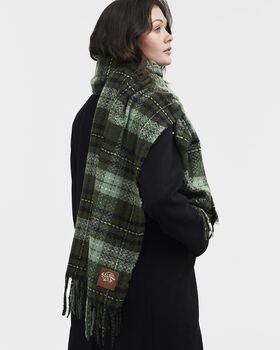Cathy Green Boucle Scarf, 3 of 7