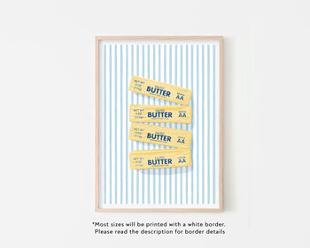 Butter Sticks Kitchen Art Print, 3 of 5