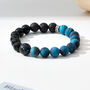 Men's Black Obsidian Designer Bracelet, thumbnail 2 of 9