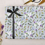 Three Sheets Of Floral 60th Birthday Wrapping Paper, thumbnail 1 of 2