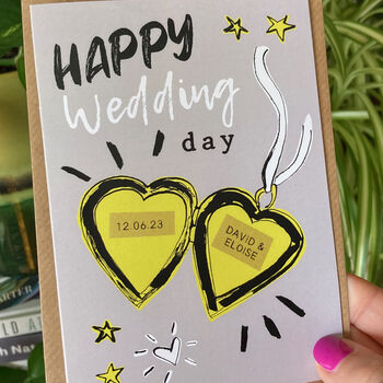 Personalised Congratulations On Your Wedding Day Card, 4 of 7