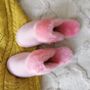 Pink Luxury Sheepskin Mule Slippers, thumbnail 7 of 12