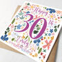 Personalised 30th Birthday Card For Her, thumbnail 3 of 3