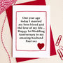 Personalised 1st Wedding Anniversary Card, thumbnail 1 of 5