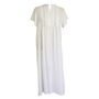 Ladies White Nightdress With Mandarin Collar 'Lara', thumbnail 6 of 6