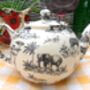 Two Cup Teapot In Black Safari Design, thumbnail 6 of 9