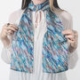Vibrant Abstract Double Sided Silk Scarf, thumbnail 3 of 5