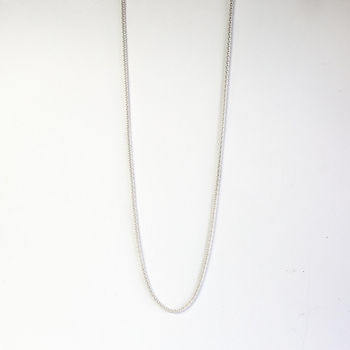 Sterling Silver Popcorn Chain Necklace, 2 of 4