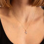 Solid Gold Diamond Initial Pendant, thumbnail 5 of 12