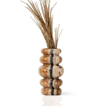 Honey Onyx Sculptural Vase, 2 of 3