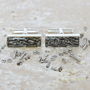 Silver Nuts And Bolts Cufflinks, thumbnail 1 of 4