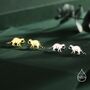 Sterling Silver Very Cute Racoon Stud Earrings, thumbnail 4 of 12