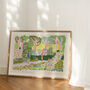 Running Art Print Woodland Park Run Scene Poster, thumbnail 3 of 10