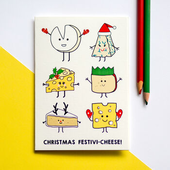 Funny Cheese Christmas Card, 3 of 3