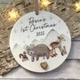 Personalised Baby First Christmas Tree Decoration, thumbnail 1 of 3