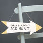Personalised Easter Egg Hunt Wooden Sign, thumbnail 1 of 1