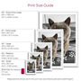 Personalised Cat Photo Print Wall Art Gift For Cat Mums And Dads, thumbnail 5 of 5