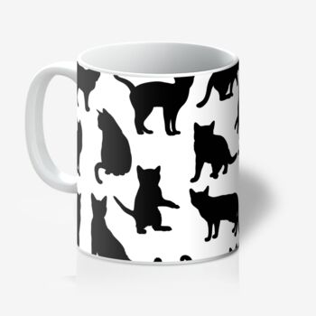 Ceramic Mug With Black Cats Print Design, 2 of 2