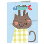 Mini Cat And Fish Card, thumbnail 2 of 5