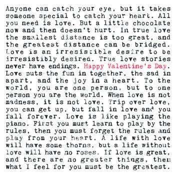 Valentine's Day Card Filled With Love Quotes, 2 of 8