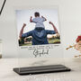 Personalised Stepdad Photo Plaque – Thoughtful Father’s Day Gift From Stepchild, thumbnail 1 of 2
