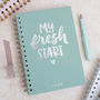 Personalised 'My Fresh Start' Foil Notebook, thumbnail 2 of 9