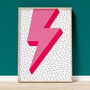 Lightning Bolt Art Print A1, A2, A3, A4, A5, A6, thumbnail 1 of 4