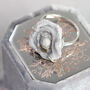 Fossil Druzy Ring Adjustable Size, thumbnail 9 of 12