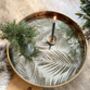 Silver And Gold Fern Round Tray, thumbnail 1 of 1