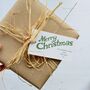 10 Personalised Merry Christmas Gift Tags, thumbnail 3 of 4