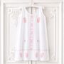 Pink Jenny Edwardian Nightdress, White Cotton Nightie With Pink Embroidery, Vintage Style Sleeveless Chemise, One Size UK 10 16, Gift, thumbnail 7 of 8