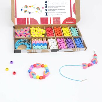 Personalised Rainbow Colours Bracelet Making Kit, 8 of 9
