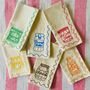 Set Of Six Embroidered Food Preserves Napkins, thumbnail 1 of 11