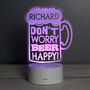 Personalised 'Beer Happy' LED Colour Changing Light, thumbnail 6 of 12