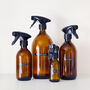 Amber Trigger Spray Bottle With Stamped Label, thumbnail 9 of 9