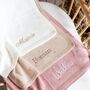 Pointelle Baby Knit Blanket | Personalised, thumbnail 1 of 5