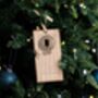 Personalised Christmas Front Door Ornament – New Home And Couples Keepsake, thumbnail 11 of 11