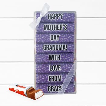 Mother's Day Personalised Kinder Chocolate Gift For Mum, 3 of 8