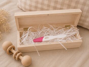 A Little Box With A Big Surprise Pregnancy Announcement Test Box, 2 of 3