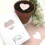 First Paper Anniversary Plantable Seed Paper Heart Card, thumbnail 4 of 9