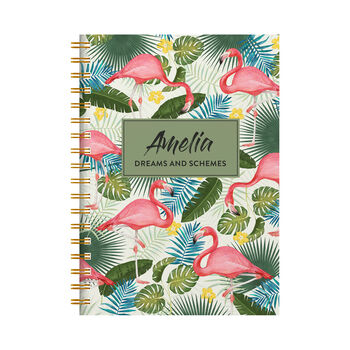 Personalised Flamingo Combined Diary And Notebook, 11 of 11